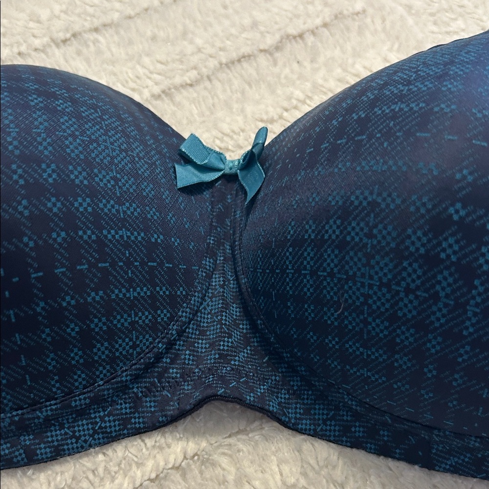 Anita Teal Plaid Women's Bra